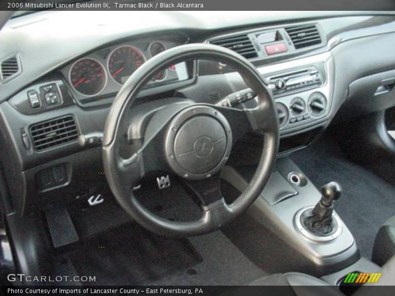 Tarmac Black / Black Alcantara 2006 Mitsubishi Lancer Evolution IX