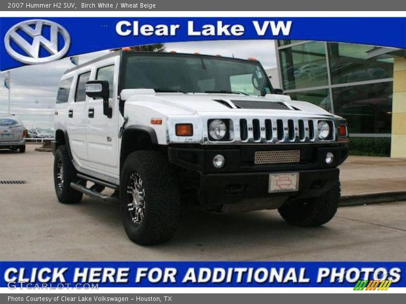 Birch White / Wheat Beige 2007 Hummer H2 SUV