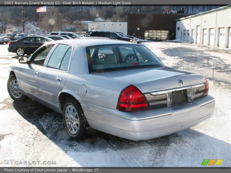 Silver Birch Metallic / Medium Light Stone 2007 Mercury Grand Marquis GS