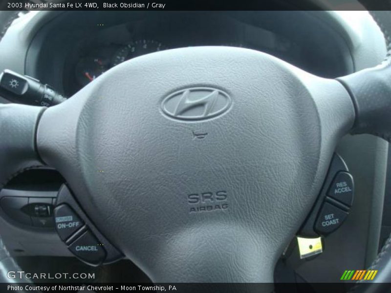 Black Obsidian / Gray 2003 Hyundai Santa Fe LX 4WD