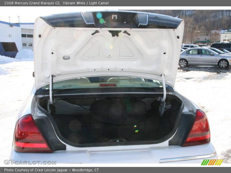 Vibrant White / Light Camel 2008 Mercury Grand Marquis GS