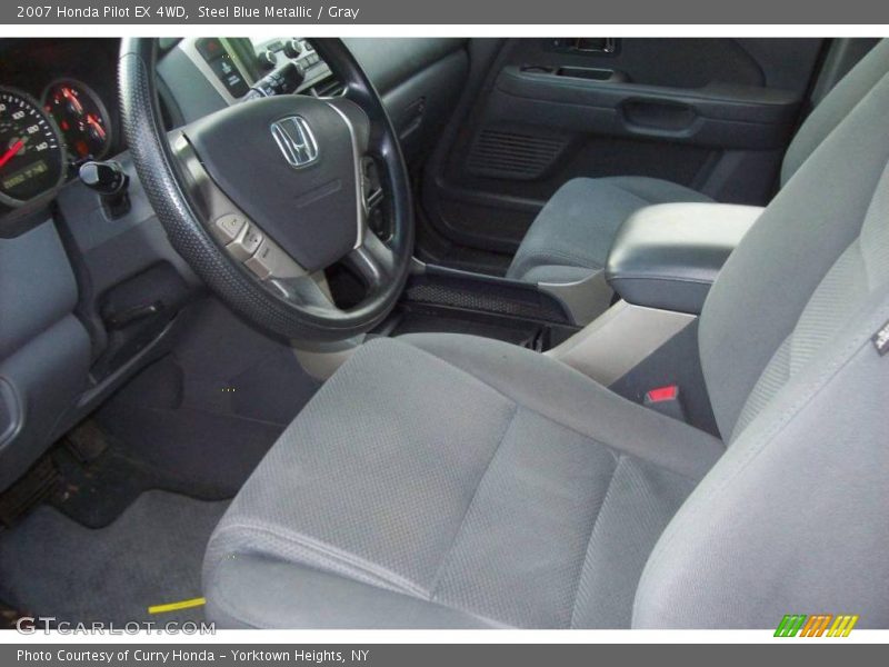 Steel Blue Metallic / Gray 2007 Honda Pilot EX 4WD