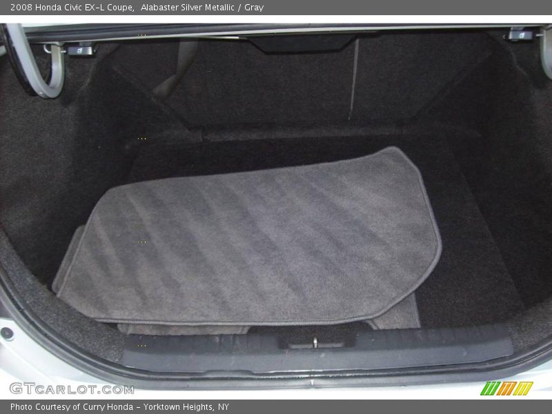 Alabaster Silver Metallic / Gray 2008 Honda Civic EX-L Coupe