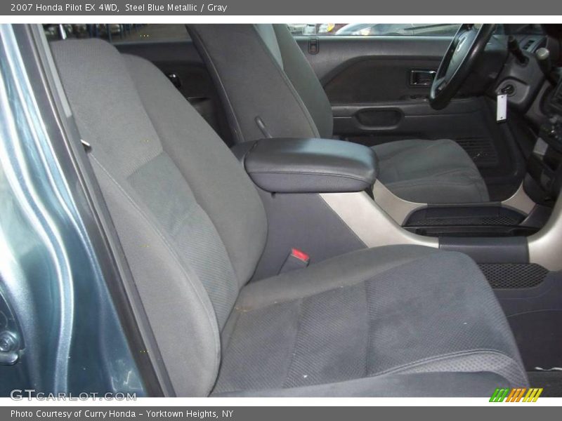 Steel Blue Metallic / Gray 2007 Honda Pilot EX 4WD