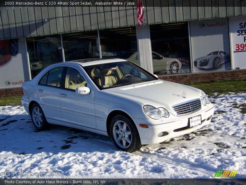Alabaster White / Java 2003 Mercedes-Benz C 320 4Matic Sport Sedan