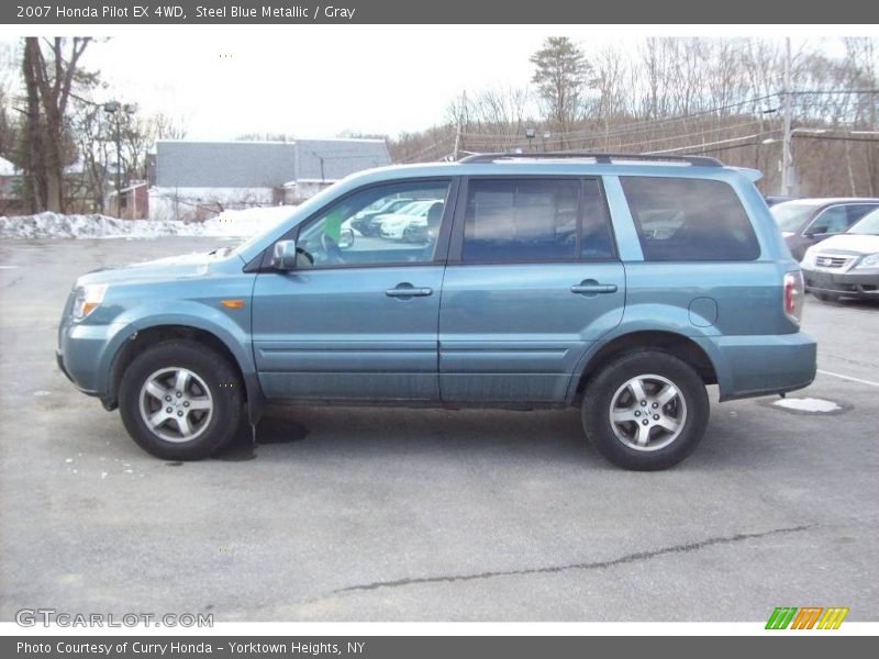 Steel Blue Metallic / Gray 2007 Honda Pilot EX 4WD