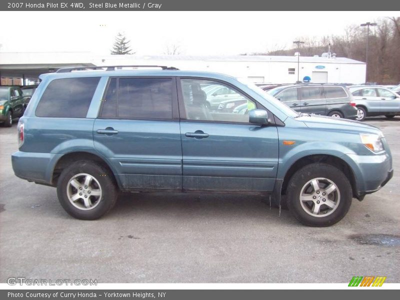 Steel Blue Metallic / Gray 2007 Honda Pilot EX 4WD