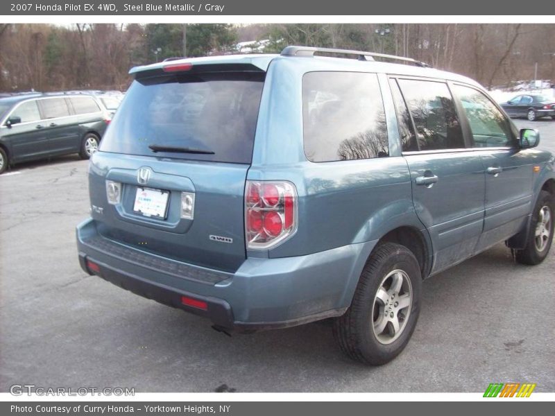 Steel Blue Metallic / Gray 2007 Honda Pilot EX 4WD