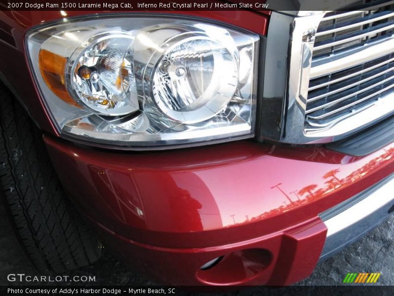 Inferno Red Crystal Pearl / Medium Slate Gray 2007 Dodge Ram 1500 Laramie Mega Cab