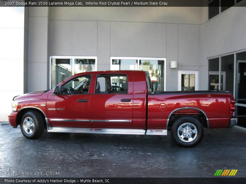 Inferno Red Crystal Pearl / Medium Slate Gray 2007 Dodge Ram 1500 Laramie Mega Cab