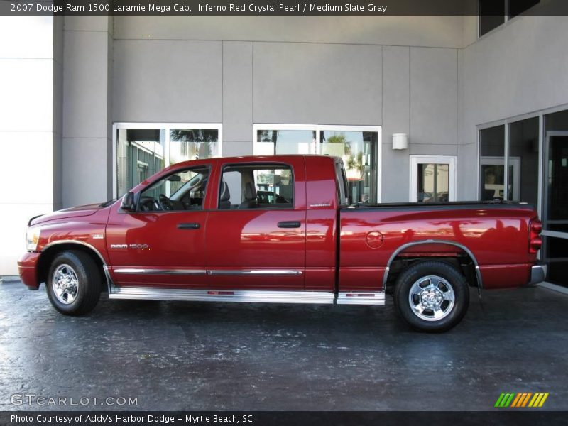 Inferno Red Crystal Pearl / Medium Slate Gray 2007 Dodge Ram 1500 Laramie Mega Cab