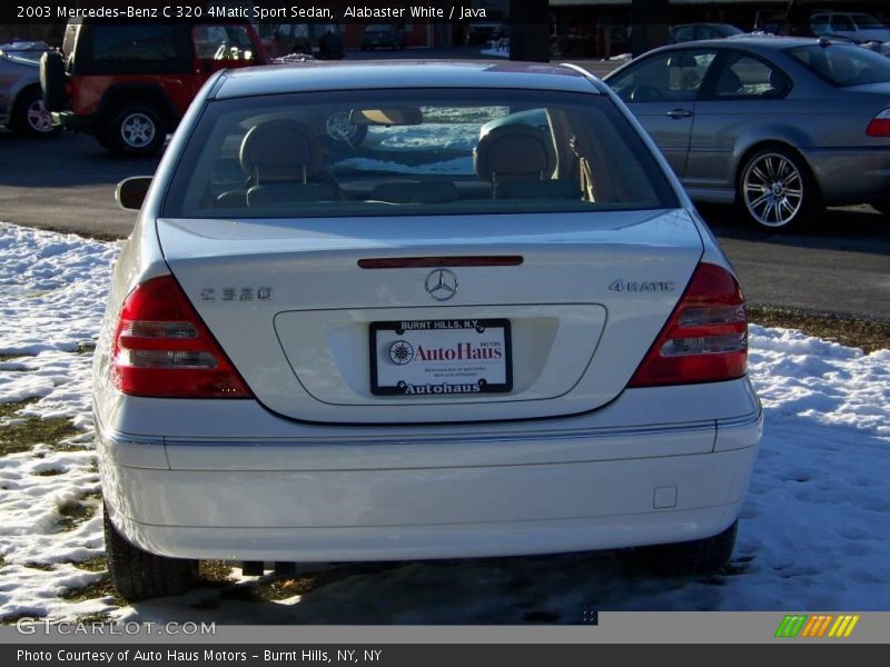 Alabaster White / Java 2003 Mercedes-Benz C 320 4Matic Sport Sedan