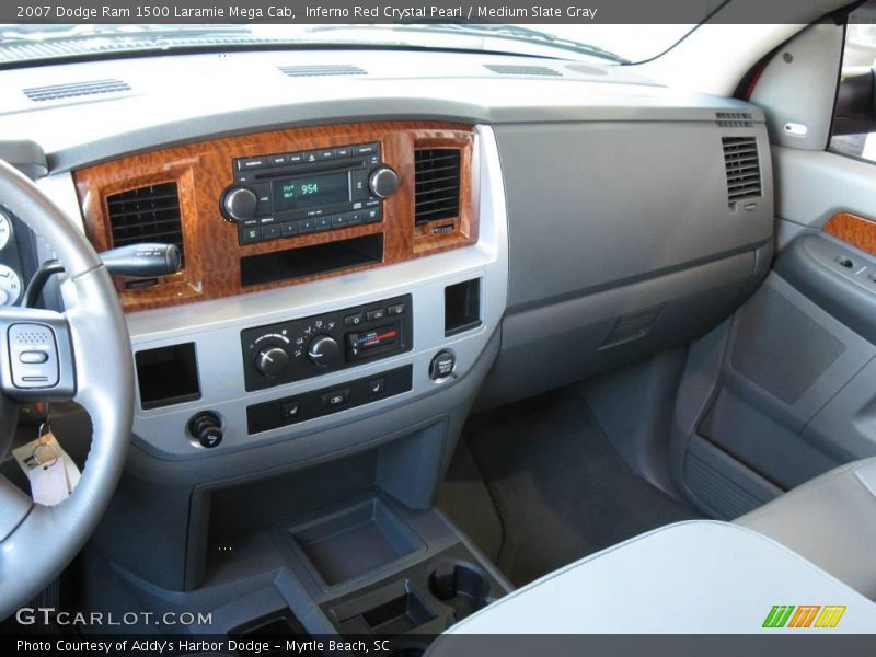 Inferno Red Crystal Pearl / Medium Slate Gray 2007 Dodge Ram 1500 Laramie Mega Cab
