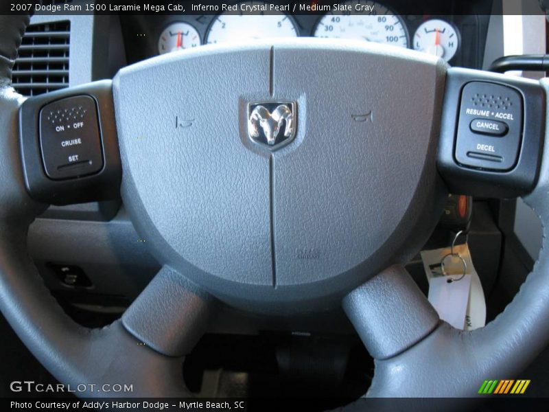 Inferno Red Crystal Pearl / Medium Slate Gray 2007 Dodge Ram 1500 Laramie Mega Cab