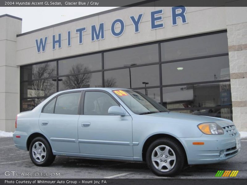Glacier Blue / Gray 2004 Hyundai Accent GL Sedan