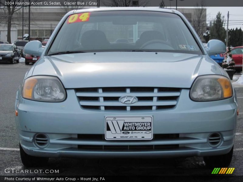 Glacier Blue / Gray 2004 Hyundai Accent GL Sedan