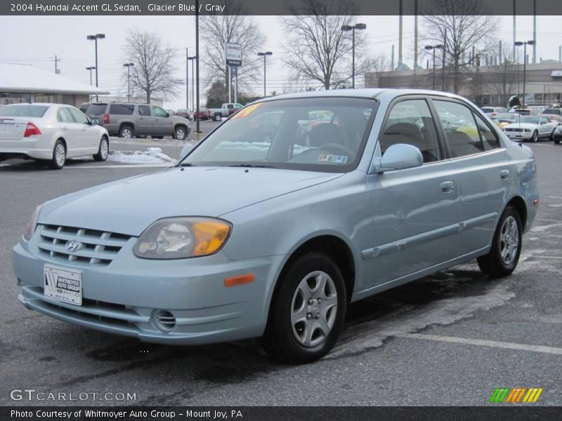 Glacier Blue / Gray 2004 Hyundai Accent GL Sedan