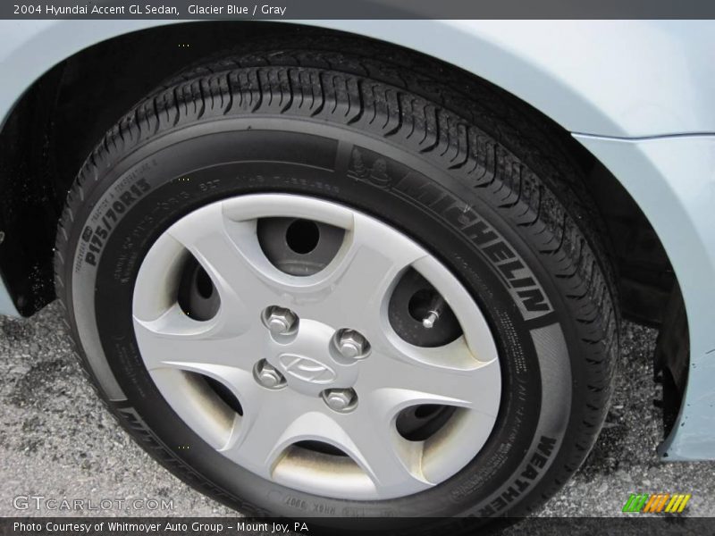 Glacier Blue / Gray 2004 Hyundai Accent GL Sedan