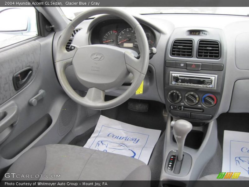 Glacier Blue / Gray 2004 Hyundai Accent GL Sedan