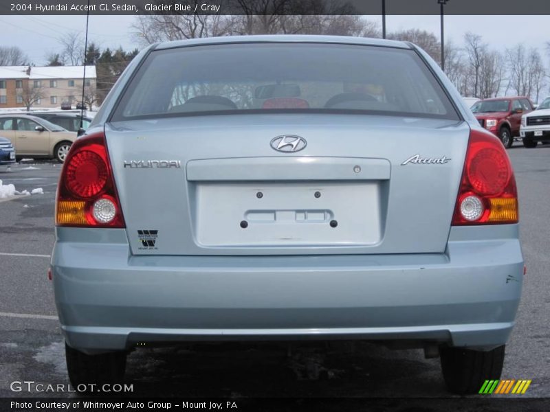 Glacier Blue / Gray 2004 Hyundai Accent GL Sedan