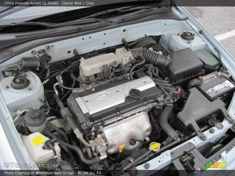 Glacier Blue / Gray 2004 Hyundai Accent GL Sedan