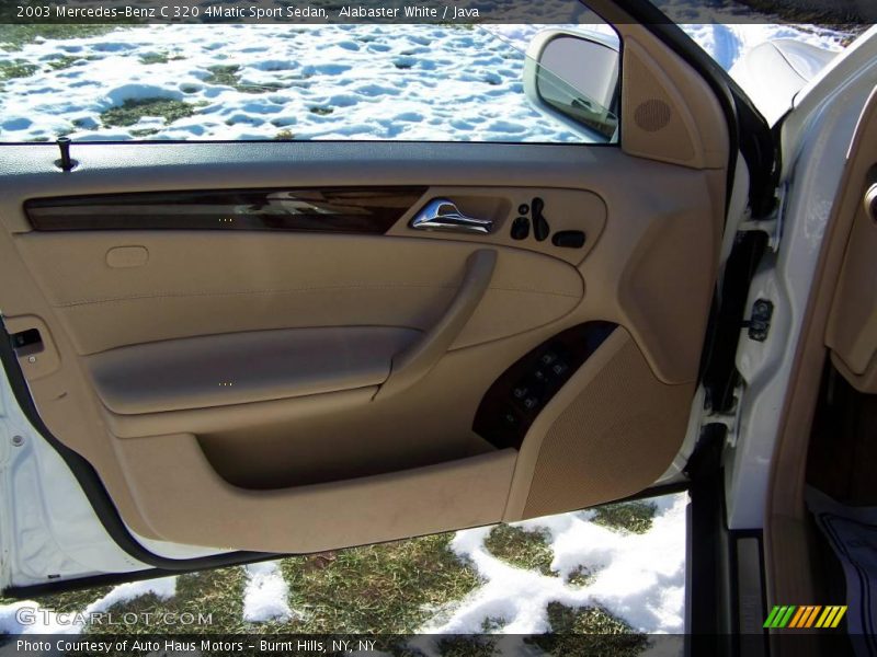 Alabaster White / Java 2003 Mercedes-Benz C 320 4Matic Sport Sedan