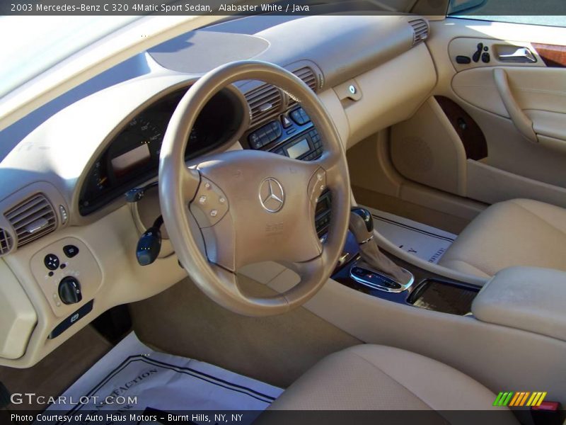 Alabaster White / Java 2003 Mercedes-Benz C 320 4Matic Sport Sedan