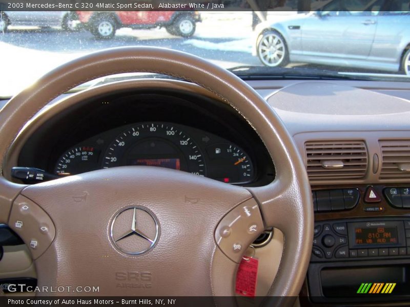 Alabaster White / Java 2003 Mercedes-Benz C 320 4Matic Sport Sedan