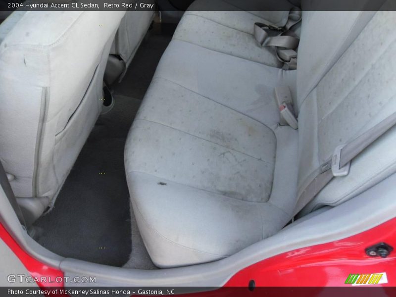 Retro Red / Gray 2004 Hyundai Accent GL Sedan
