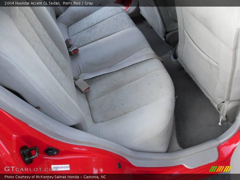 Retro Red / Gray 2004 Hyundai Accent GL Sedan