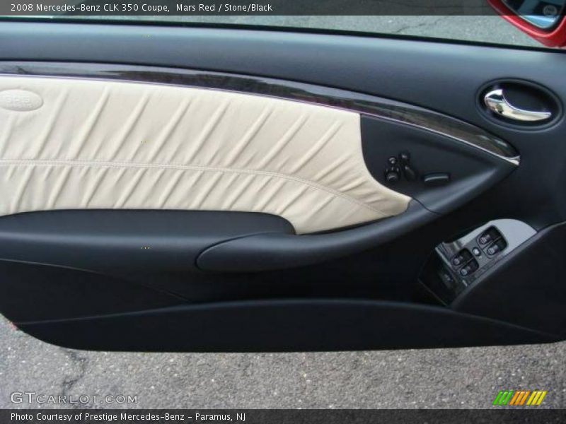 Mars Red / Stone/Black 2008 Mercedes-Benz CLK 350 Coupe