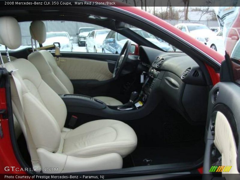 Mars Red / Stone/Black 2008 Mercedes-Benz CLK 350 Coupe