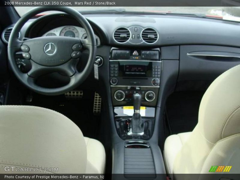 Mars Red / Stone/Black 2008 Mercedes-Benz CLK 350 Coupe