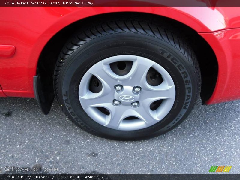 Retro Red / Gray 2004 Hyundai Accent GL Sedan