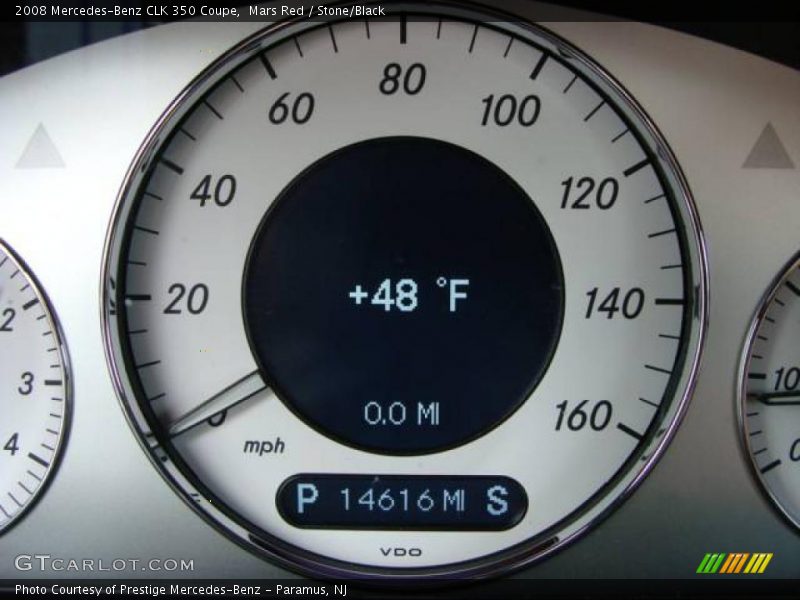Mars Red / Stone/Black 2008 Mercedes-Benz CLK 350 Coupe