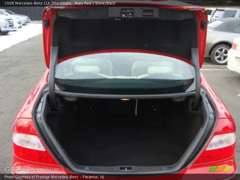 Mars Red / Stone/Black 2008 Mercedes-Benz CLK 350 Coupe