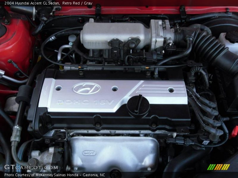 Retro Red / Gray 2004 Hyundai Accent GL Sedan
