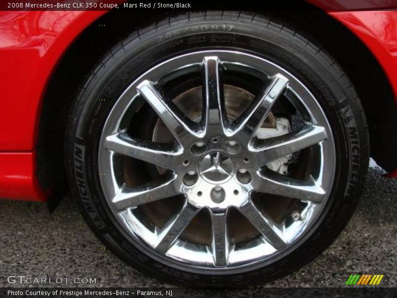 Mars Red / Stone/Black 2008 Mercedes-Benz CLK 350 Coupe