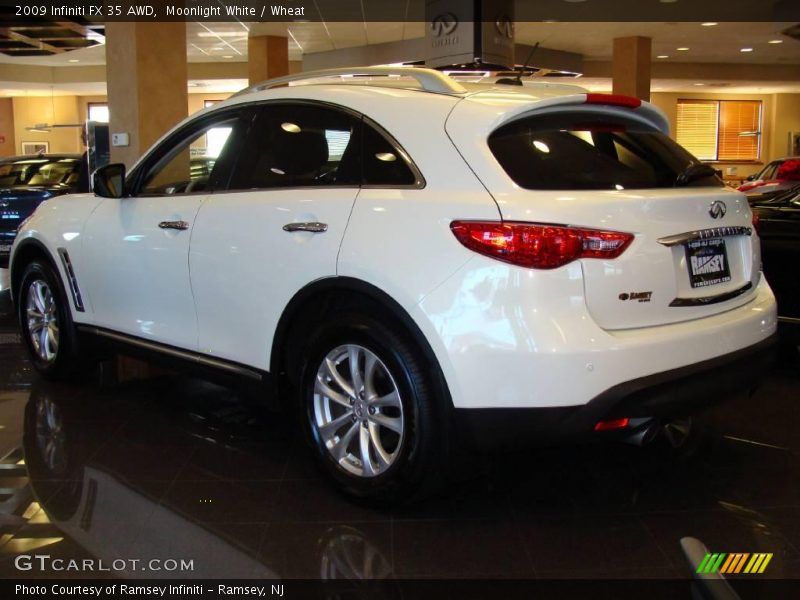 Moonlight White / Wheat 2009 Infiniti FX 35 AWD