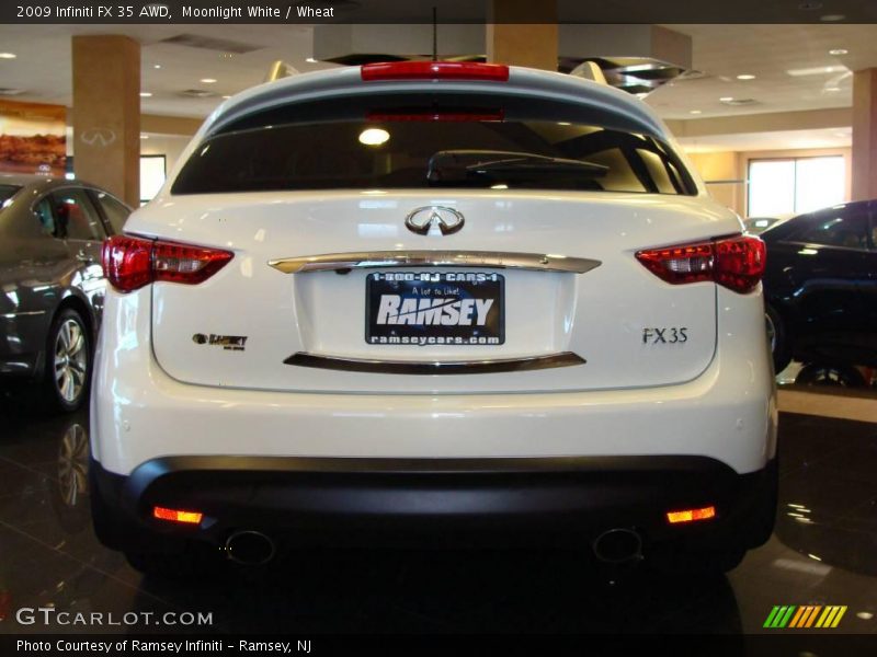Moonlight White / Wheat 2009 Infiniti FX 35 AWD