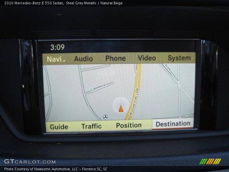 Steel Grey Metallic / Natural Beige 2010 Mercedes-Benz E 550 Sedan