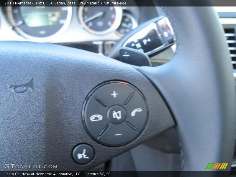 Steel Grey Metallic / Natural Beige 2010 Mercedes-Benz E 550 Sedan