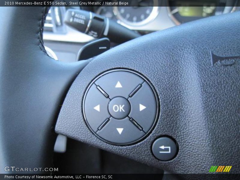 Steel Grey Metallic / Natural Beige 2010 Mercedes-Benz E 550 Sedan