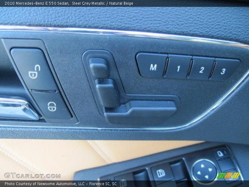 Steel Grey Metallic / Natural Beige 2010 Mercedes-Benz E 550 Sedan