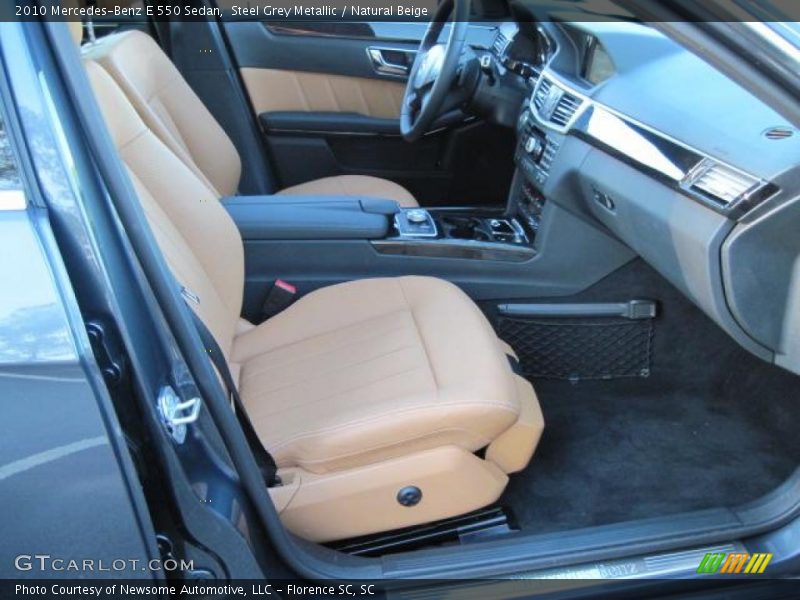 Steel Grey Metallic / Natural Beige 2010 Mercedes-Benz E 550 Sedan