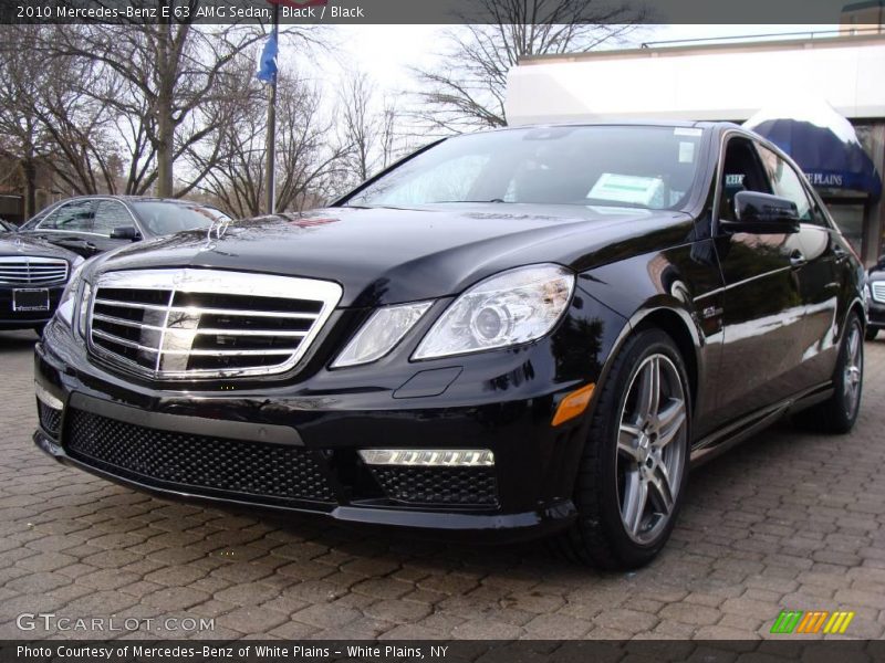 Black / Black 2010 Mercedes-Benz E 63 AMG Sedan