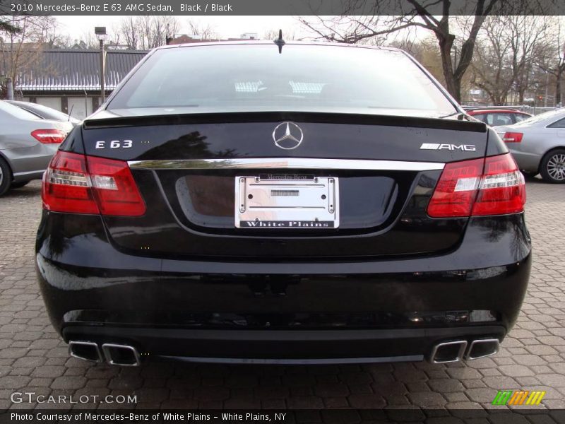 Black / Black 2010 Mercedes-Benz E 63 AMG Sedan