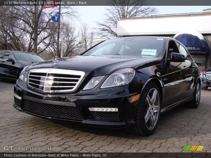 Black / Black 2010 Mercedes-Benz E 63 AMG Sedan