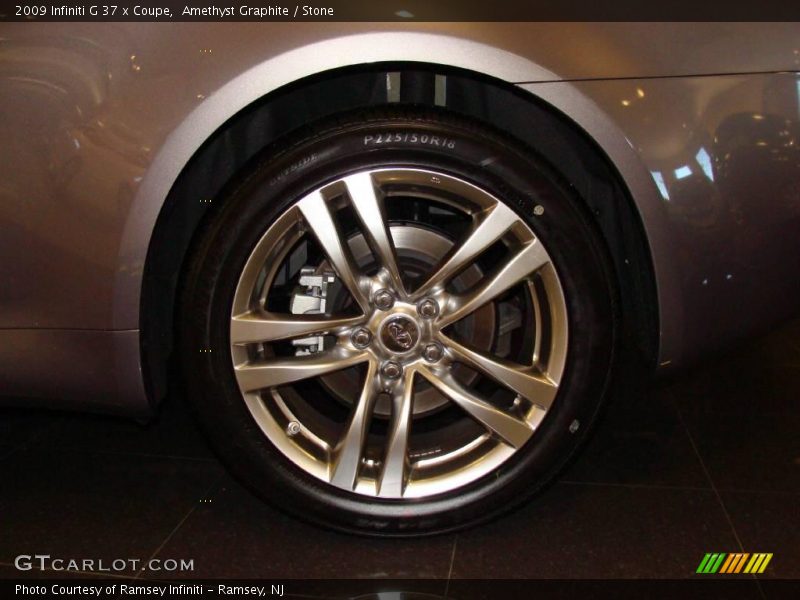 Amethyst Graphite / Stone 2009 Infiniti G 37 x Coupe