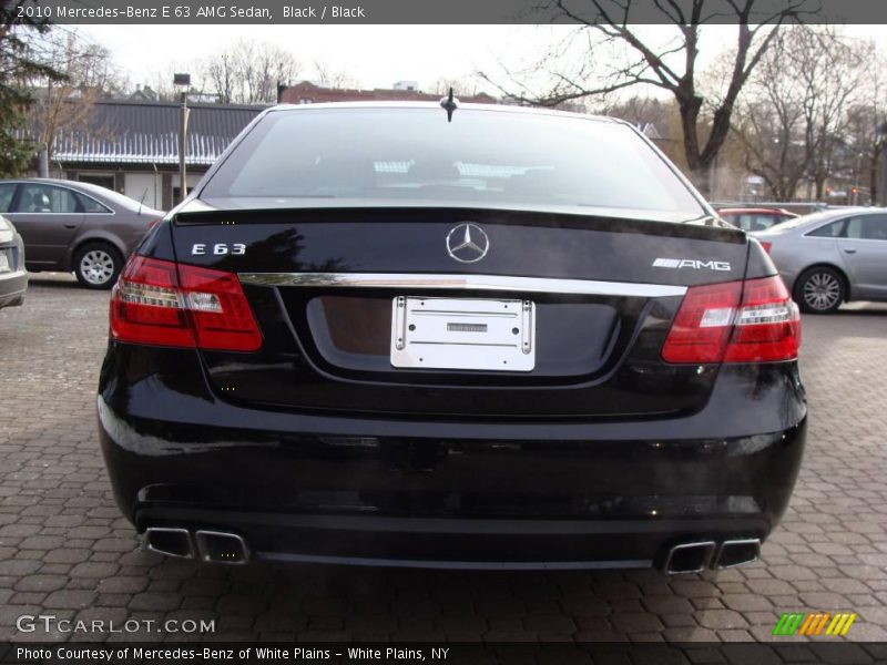 Black / Black 2010 Mercedes-Benz E 63 AMG Sedan